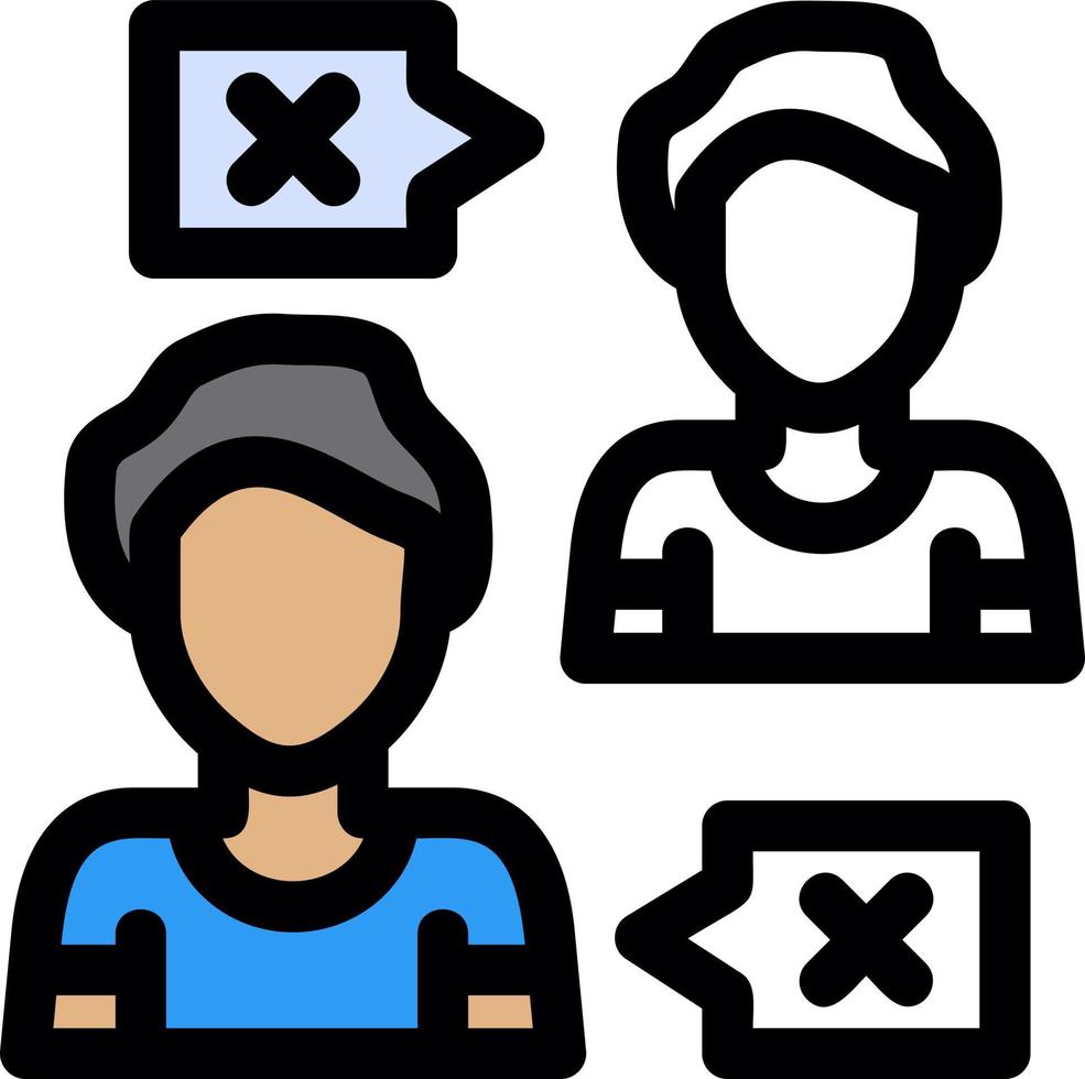 People Disagree Vector Icon Design