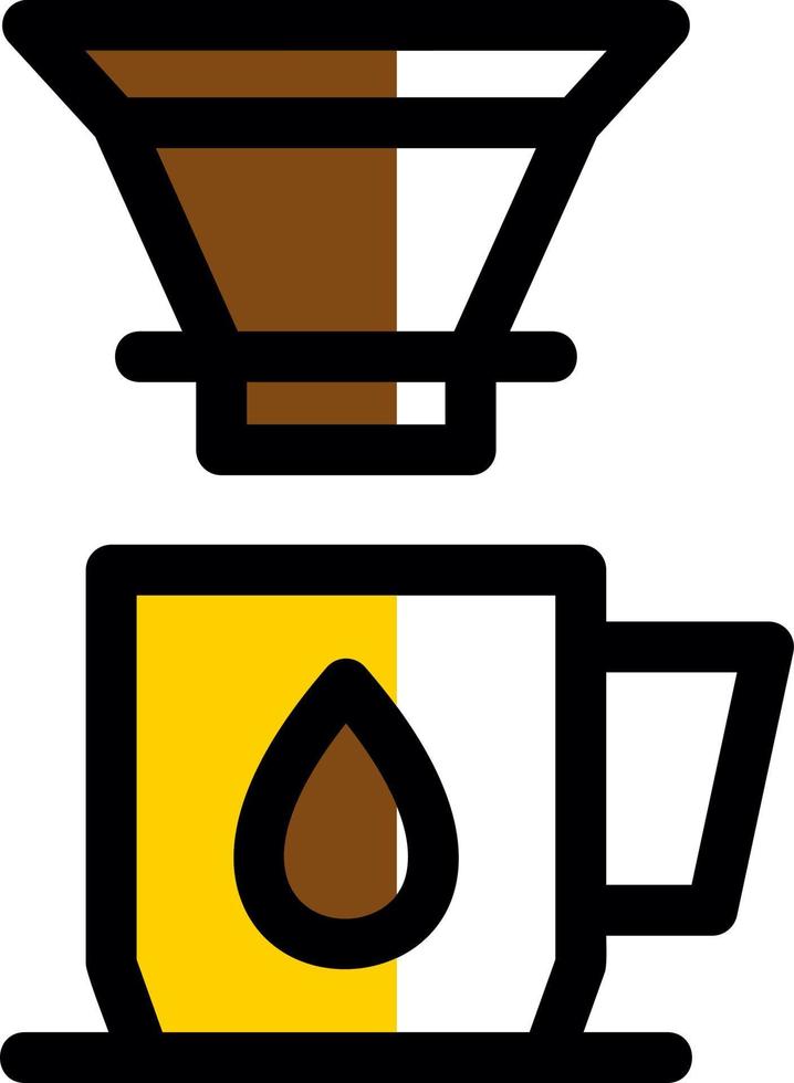 diseño de icono de vector de gotero de café