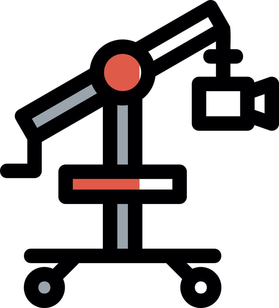 Camera Crane Vector Icon Design