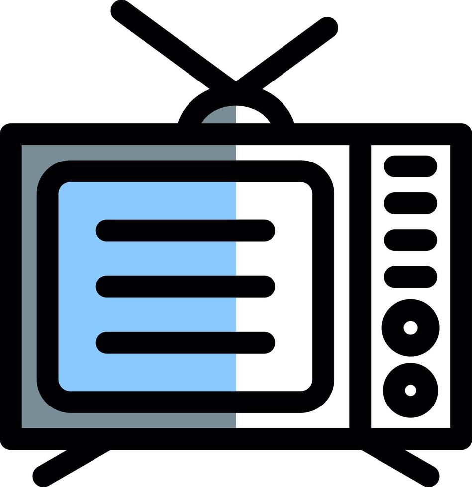 Television Vector Icon Design