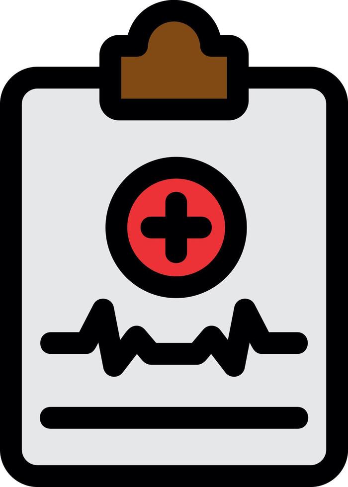 diseño de icono de vector de informe médico