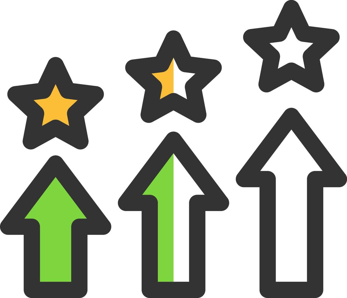 Level Up Vector Icon Design