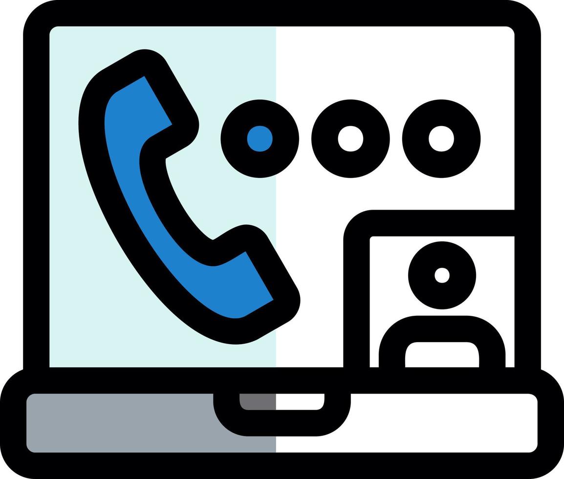 Video Call Vector Icon Design