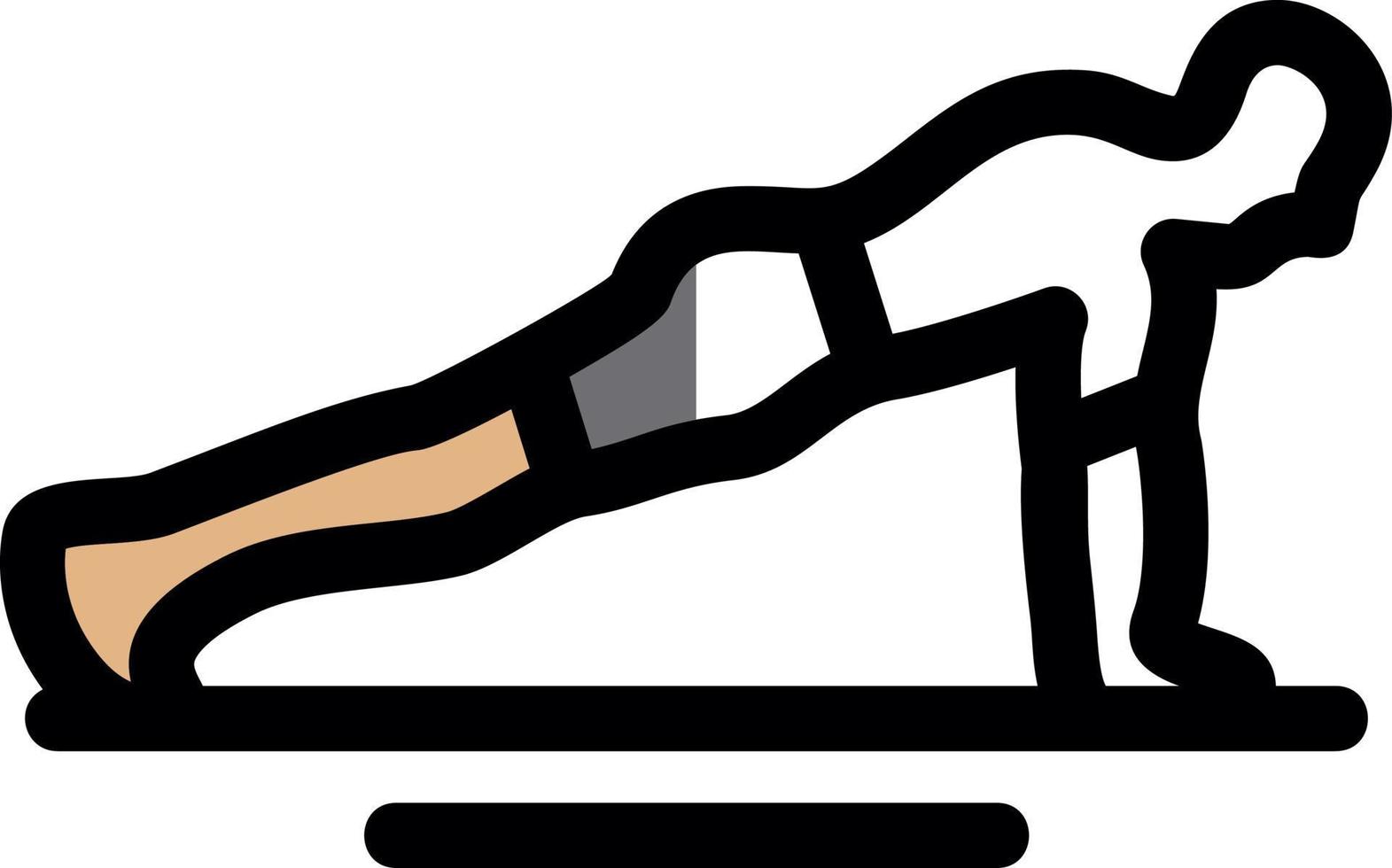 Push Ups Vector Icon Design