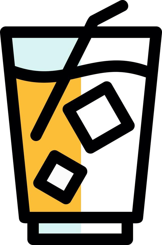 Milkshake Vector Icon Design
