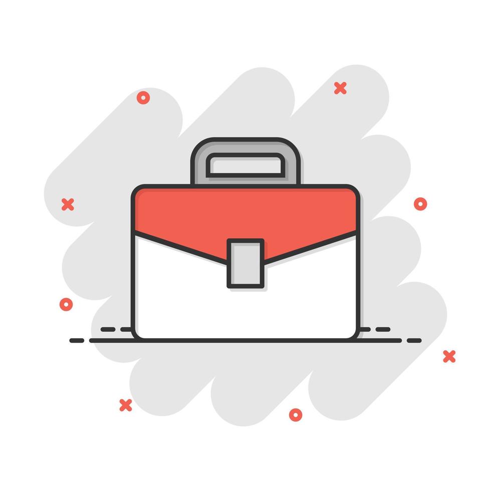 Briefcase sign icon in comic style. Suitcase vector cartoon illustration on white isolated background. Baggage business concept splash effect. 20092331 Vector Art at Vecteezy Briefcase sign icon in comic style. Suitcase vector cartoon illustration on white isolated background. Baggage business concept splash effect. 20092331 Vector Art at Vecteezy