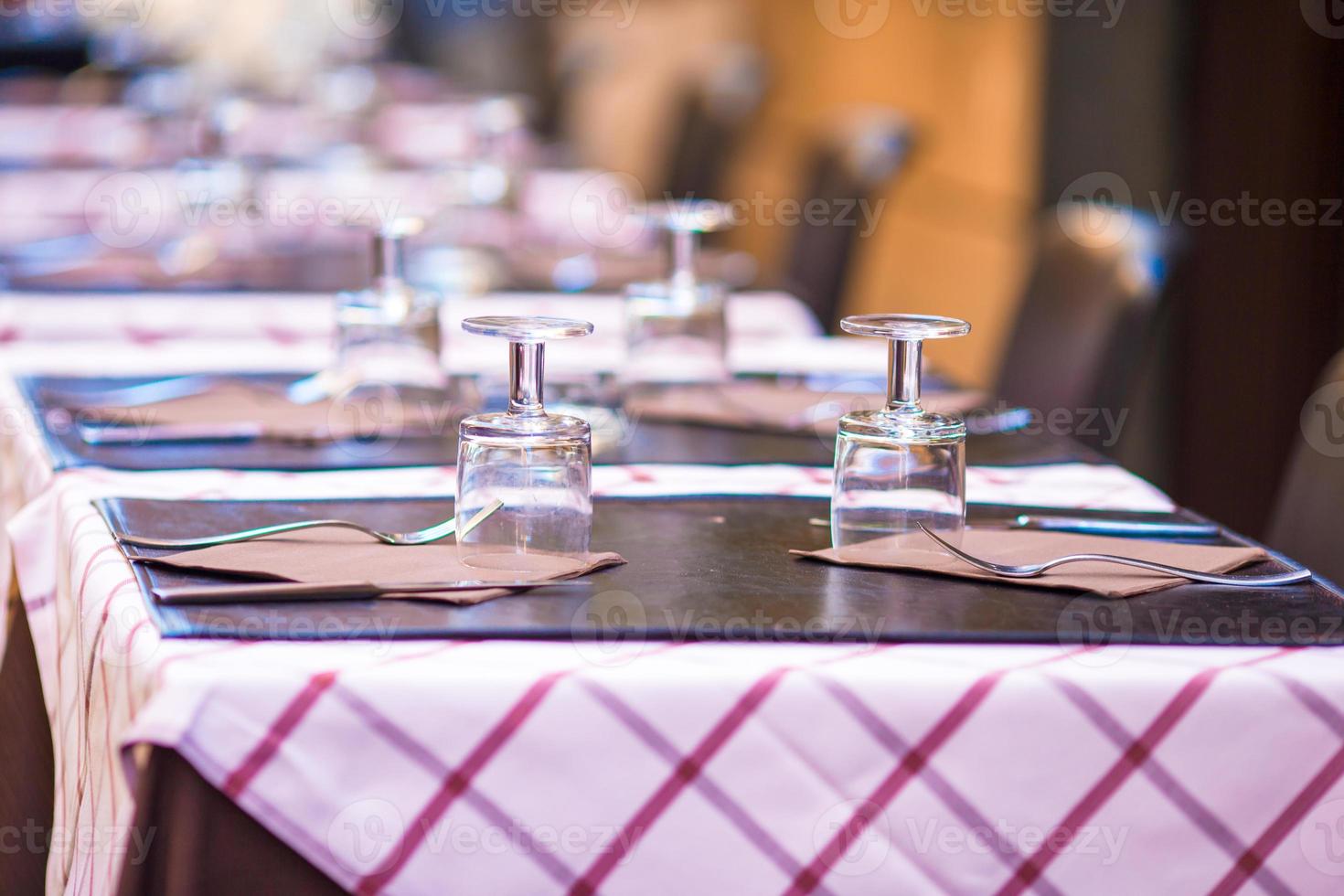 View of a restaurant table photo