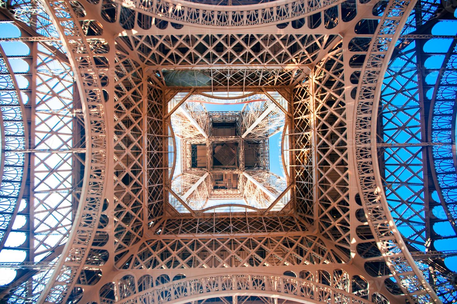 Eiffel Tower view close-up photo