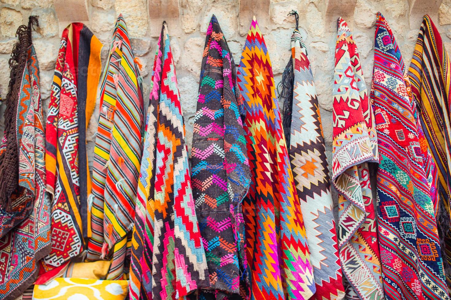 Beautiful hand-made textiles photo