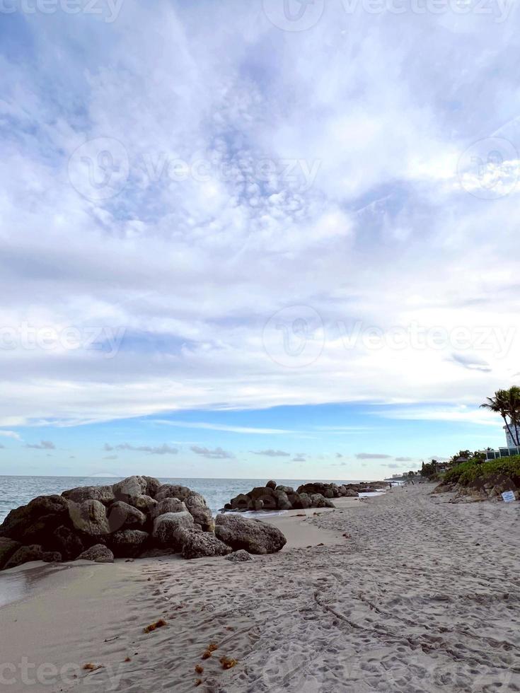 Scenic beach scene photo