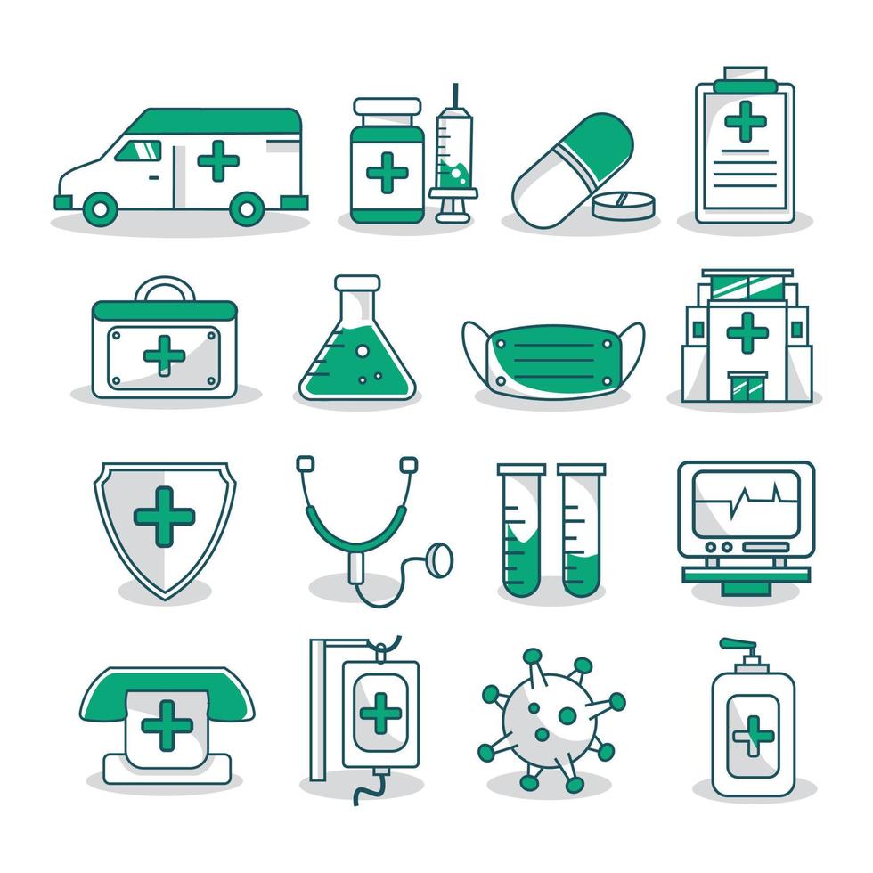 Colorful medical care and hospital icons. Vector icon set nurse. nurse icon. Pharmacy icon