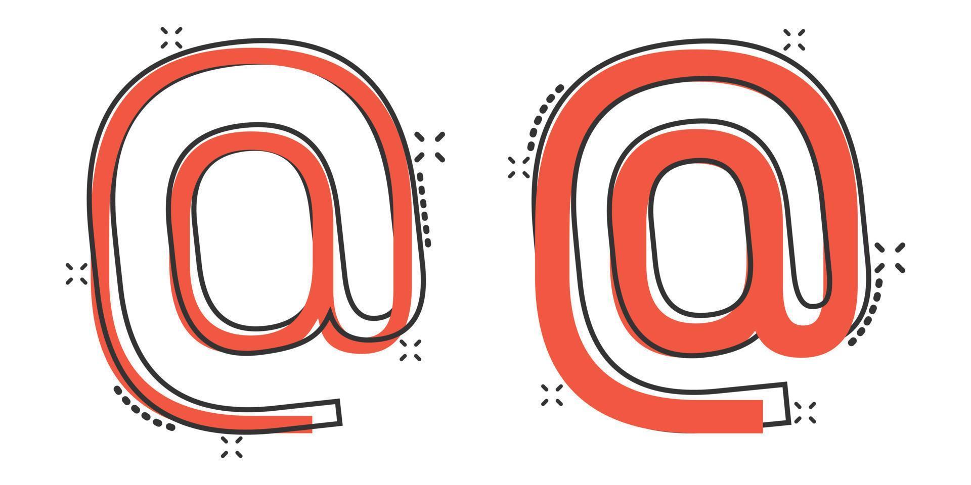 Email message icon in comic style. Mail document cartoon vector illustration on white isolated background. Message splash effect business concept.
