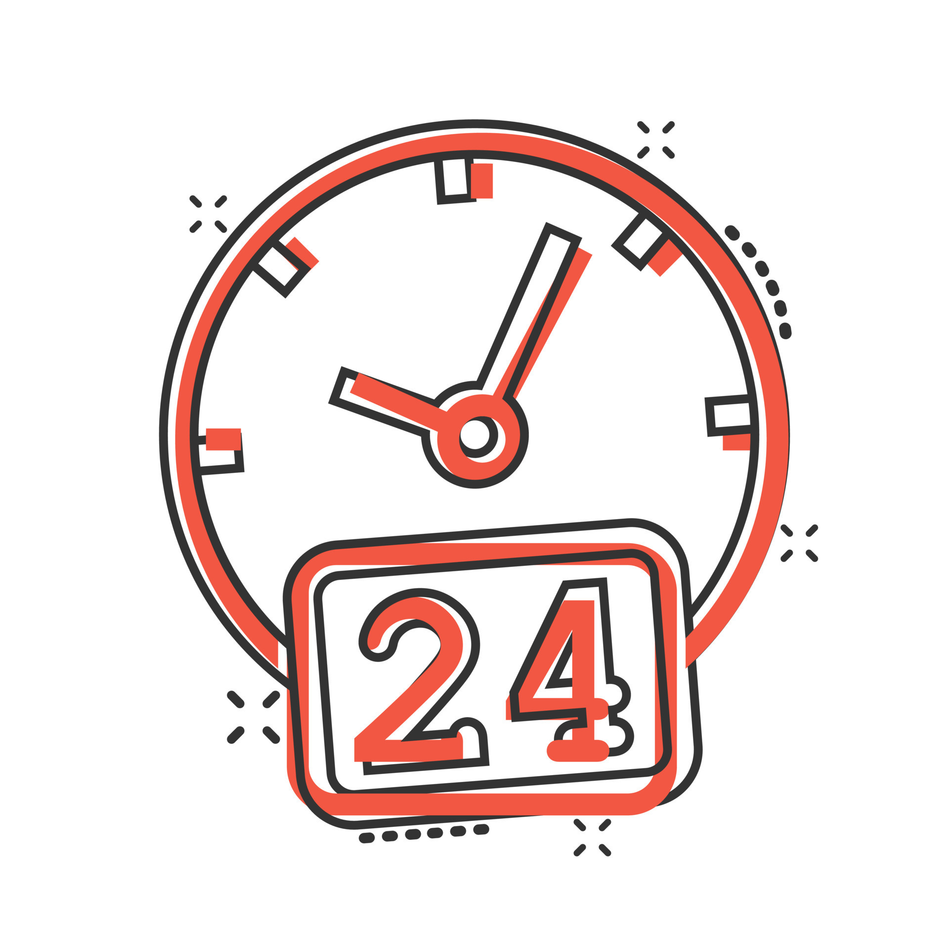 24 Hours Clock Clipart Illustration 24-hours-clock-clipart-illustration