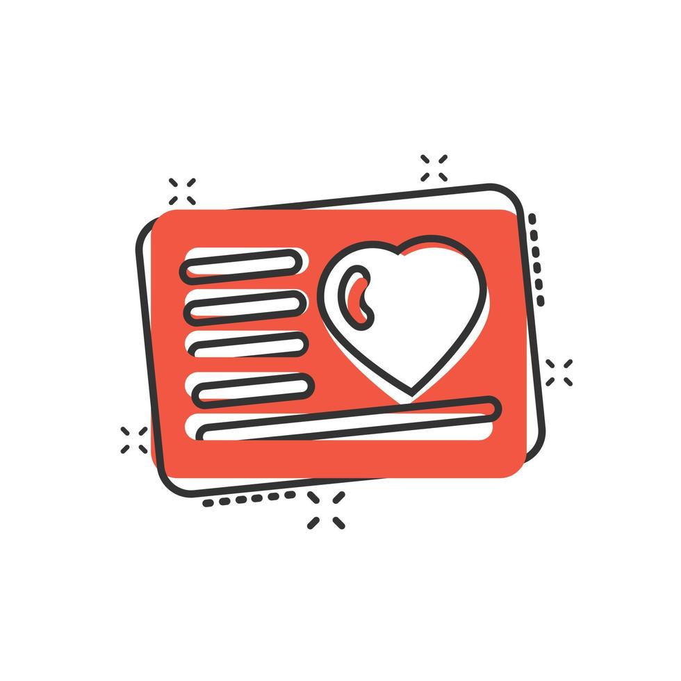 Loyalty card icon in comic style. Reward cartoon vector illustration on white isolated background. Discount splash effect business concept.