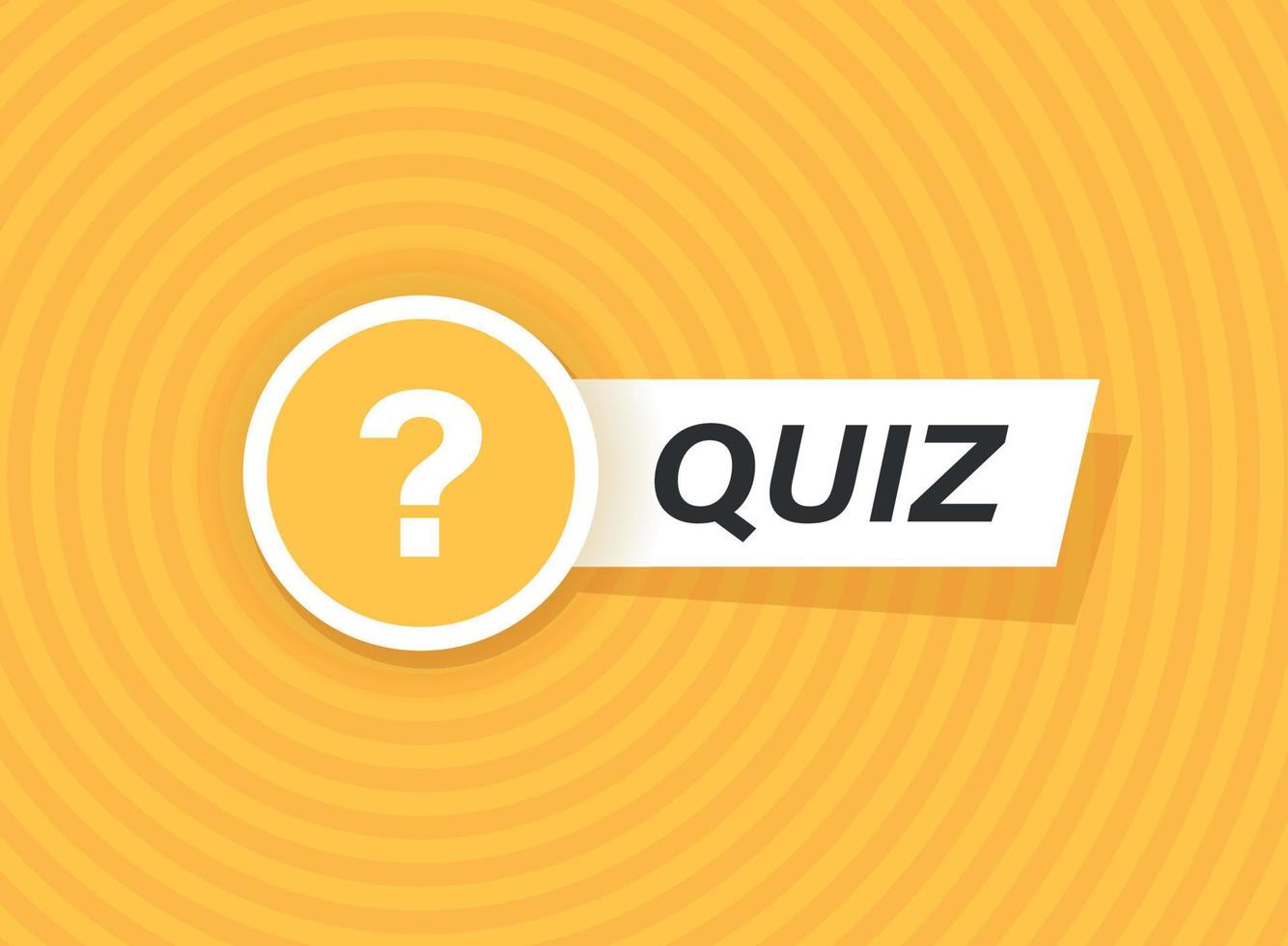 Quiz guess social media icon in flat style. Faq vector illustration on isolated background. Help button sign business concept.