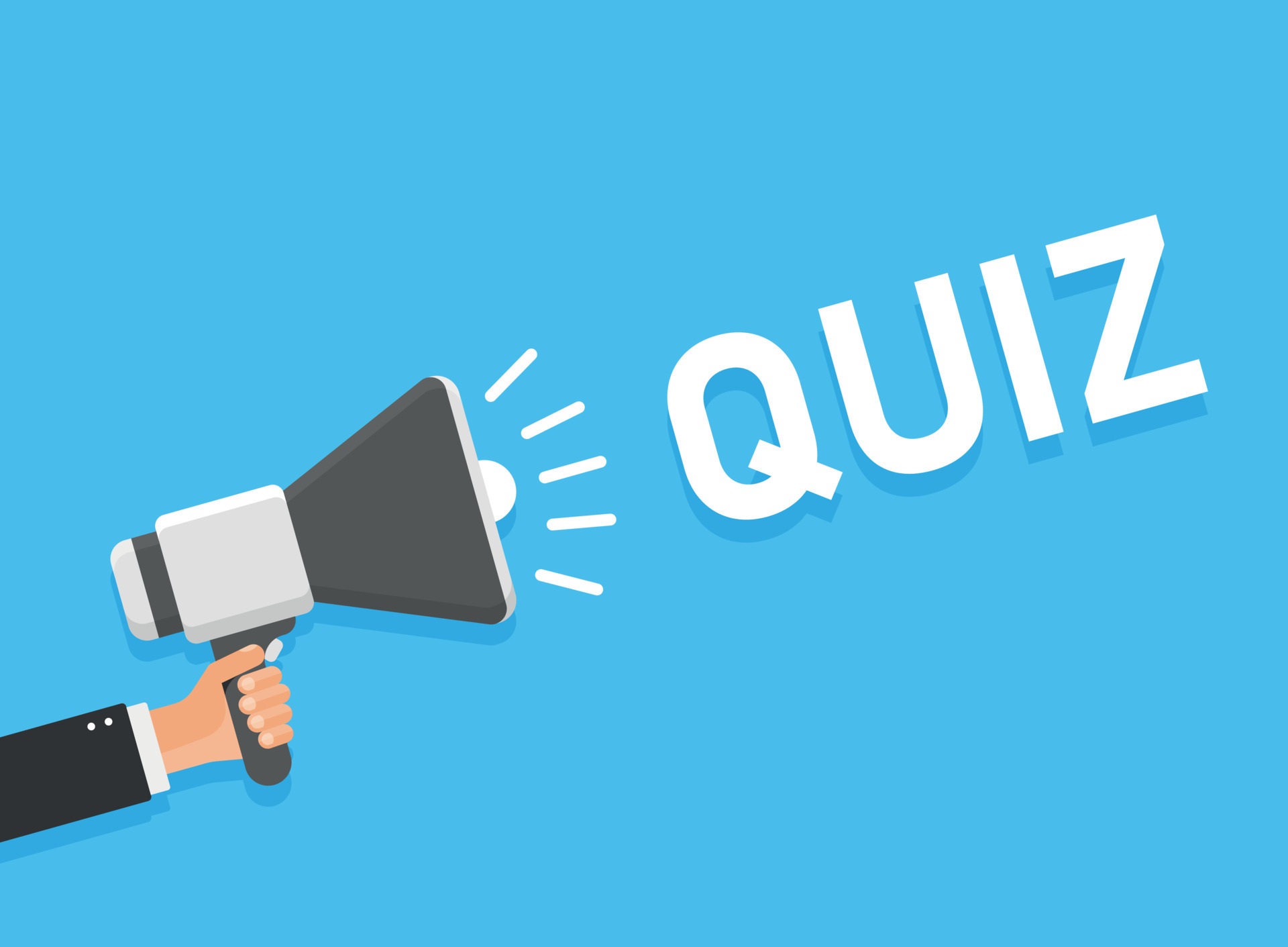 Premium Vector  Megaphone banner - quiz time. vector stock