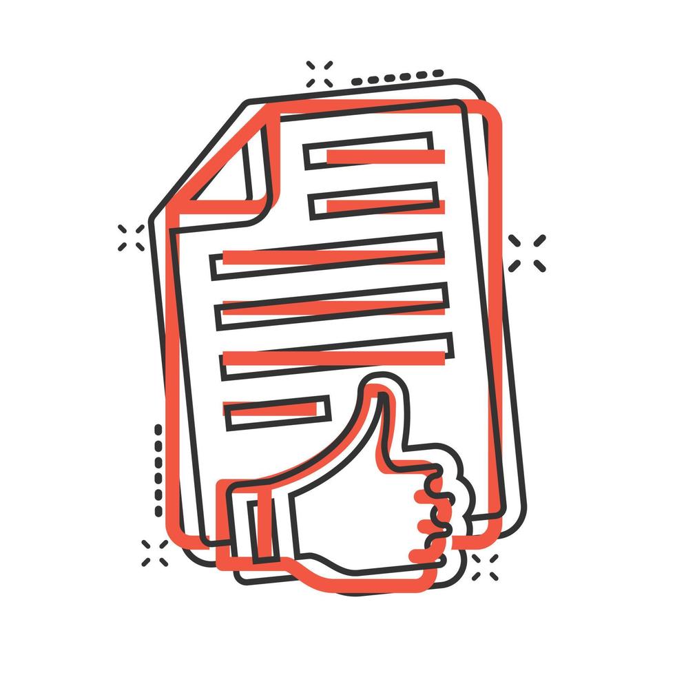 People hand with check mark icon in comic style. Accept cartoon vector illustration on white isolated background. Approval choice splash effect business concept.