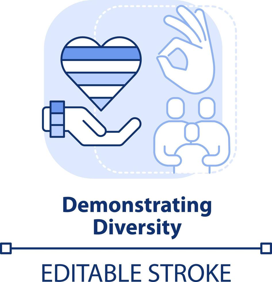 Demonstrating diversity light blue concept icon. Benefit of same-sex parenting abstract idea thin line illustration. Isolated outline drawing. Editable stroke vector