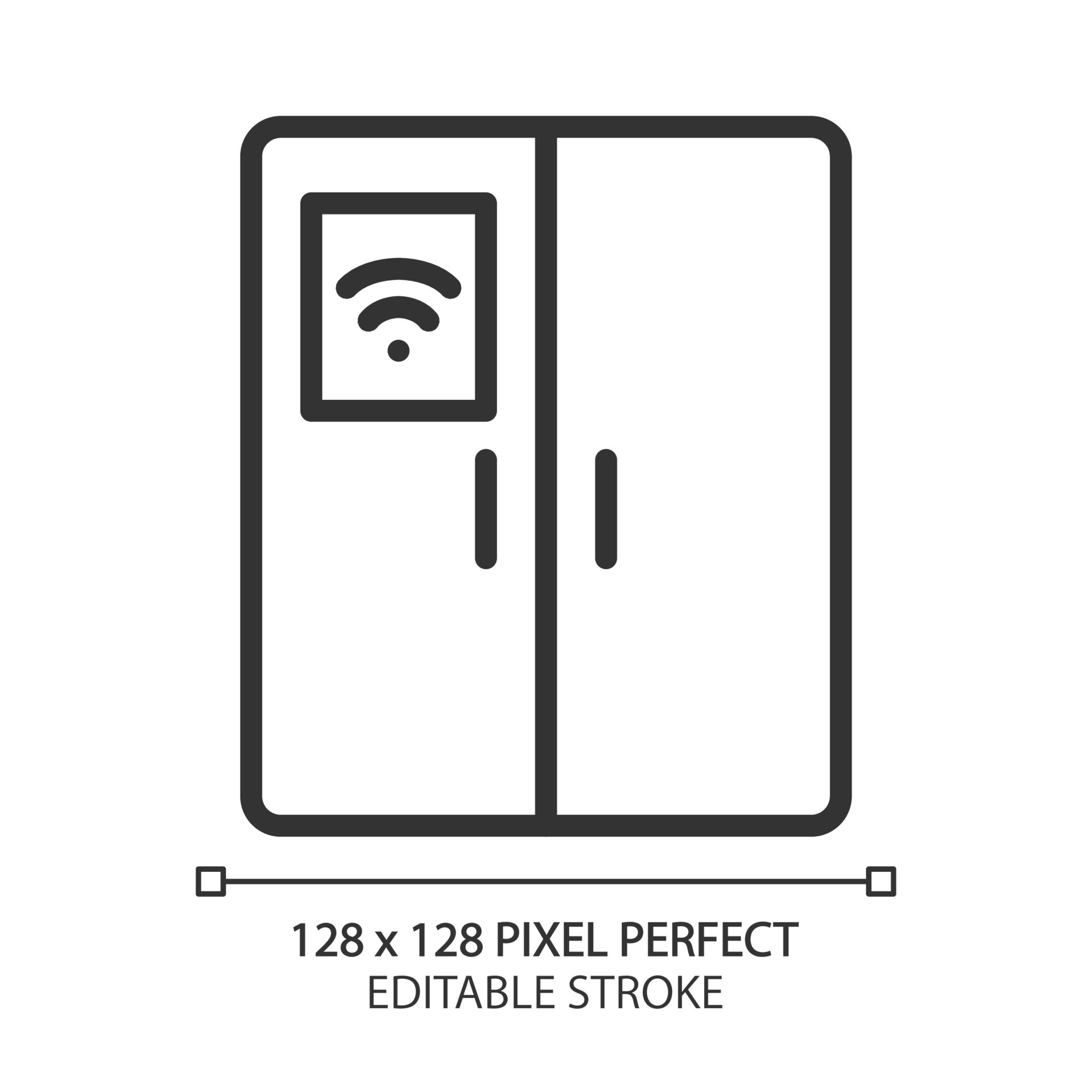 Kitchen Small Appliances Line Pixel Perfect Icons Set Vector