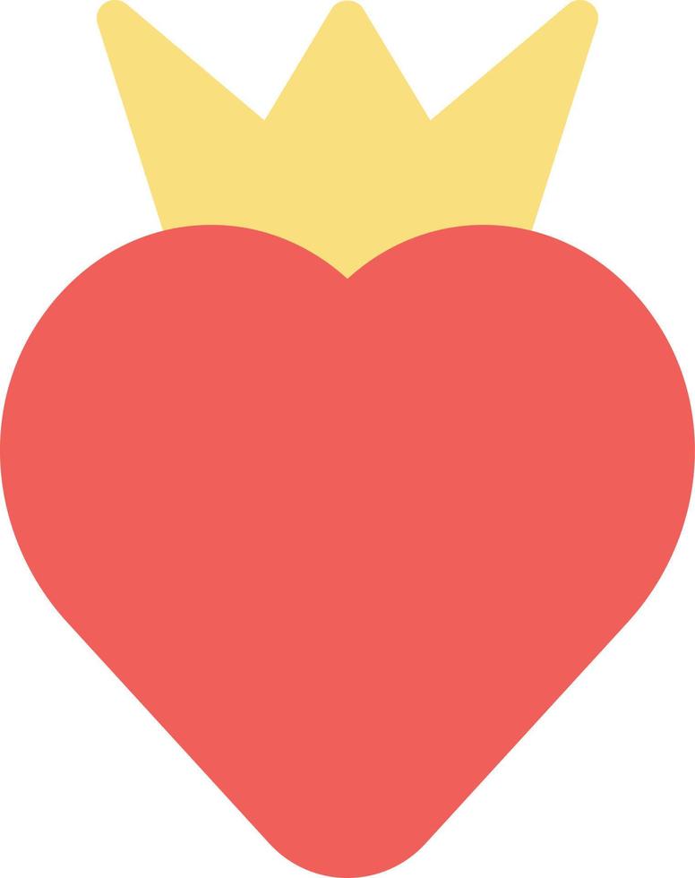 heart crown vector illustration on a background.Premium quality symbols.vector icons for concept and graphic design.