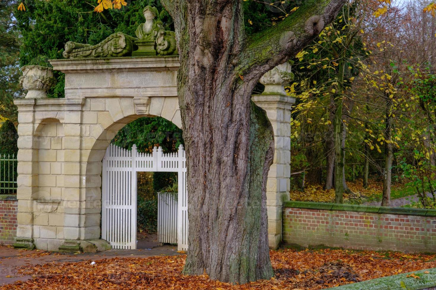 castle and village of gemen in westphalia photo