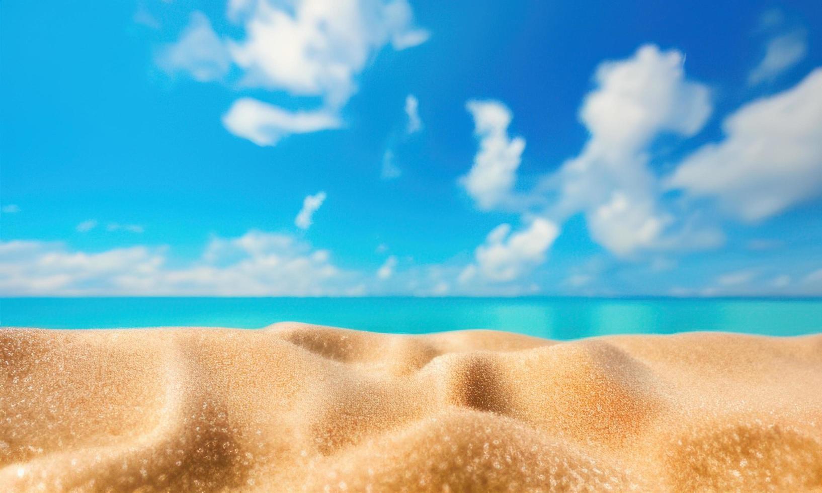 sand beach and blue sky photo