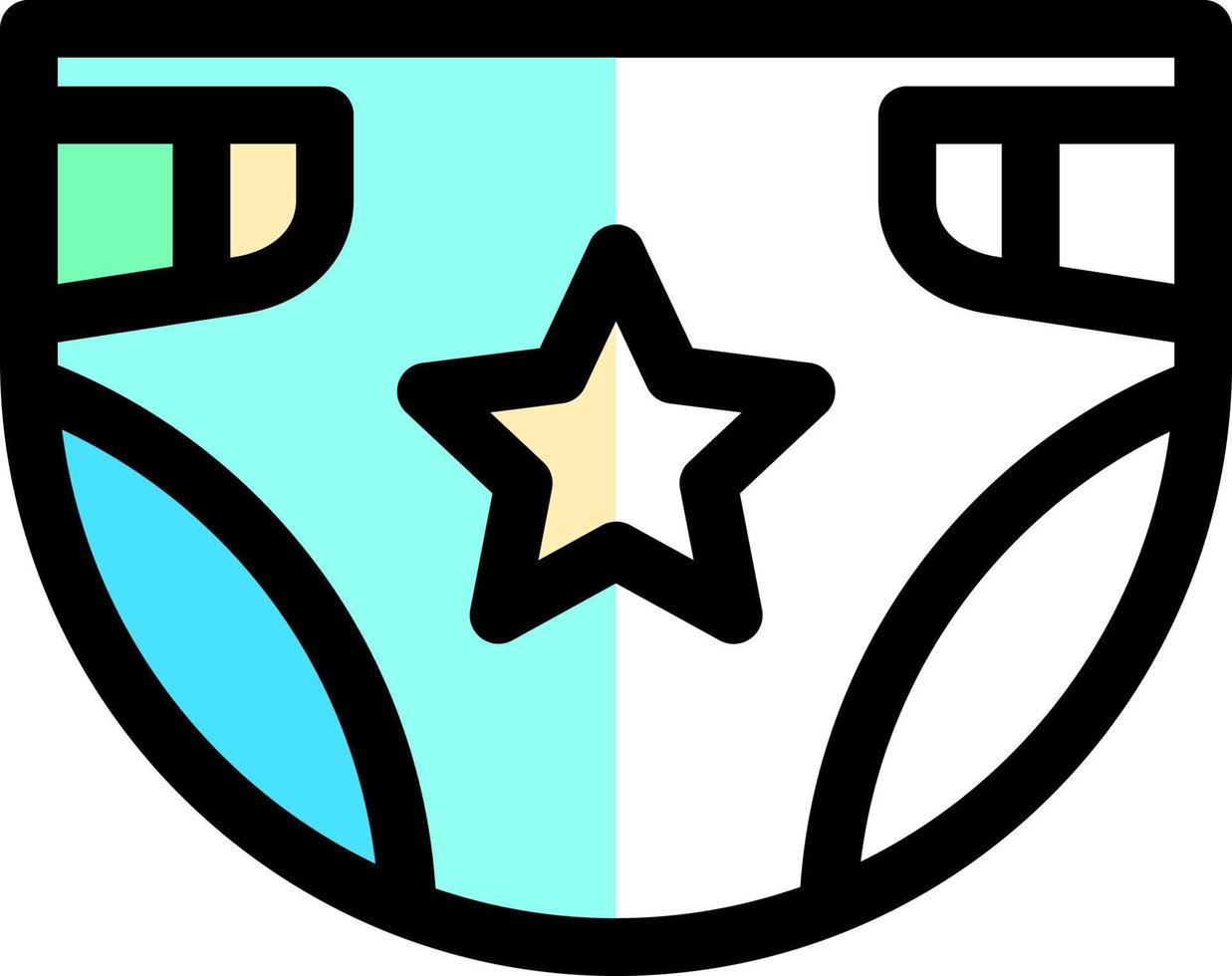 Diaper Vector Icon Design