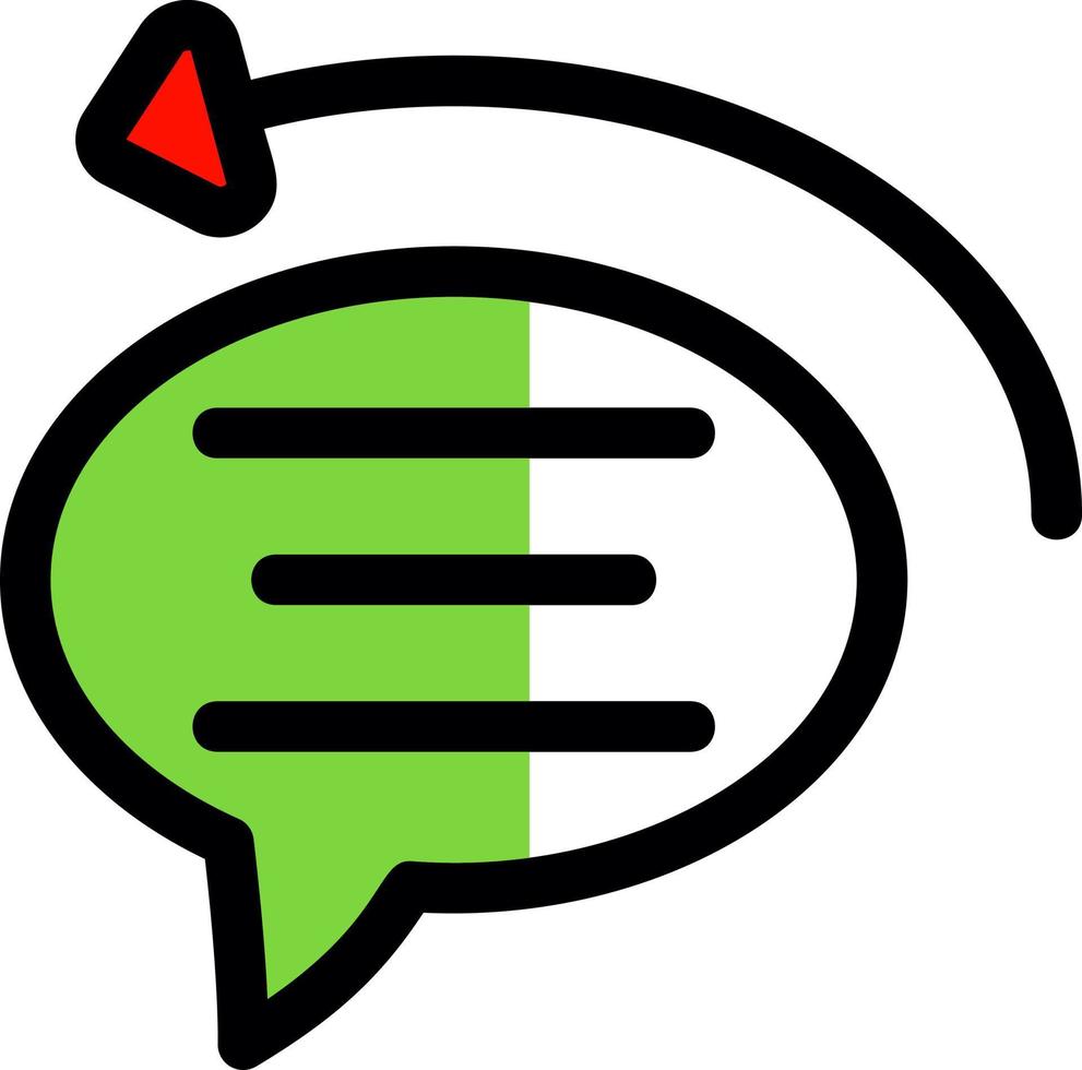 Auto Reply Vector Icon Design