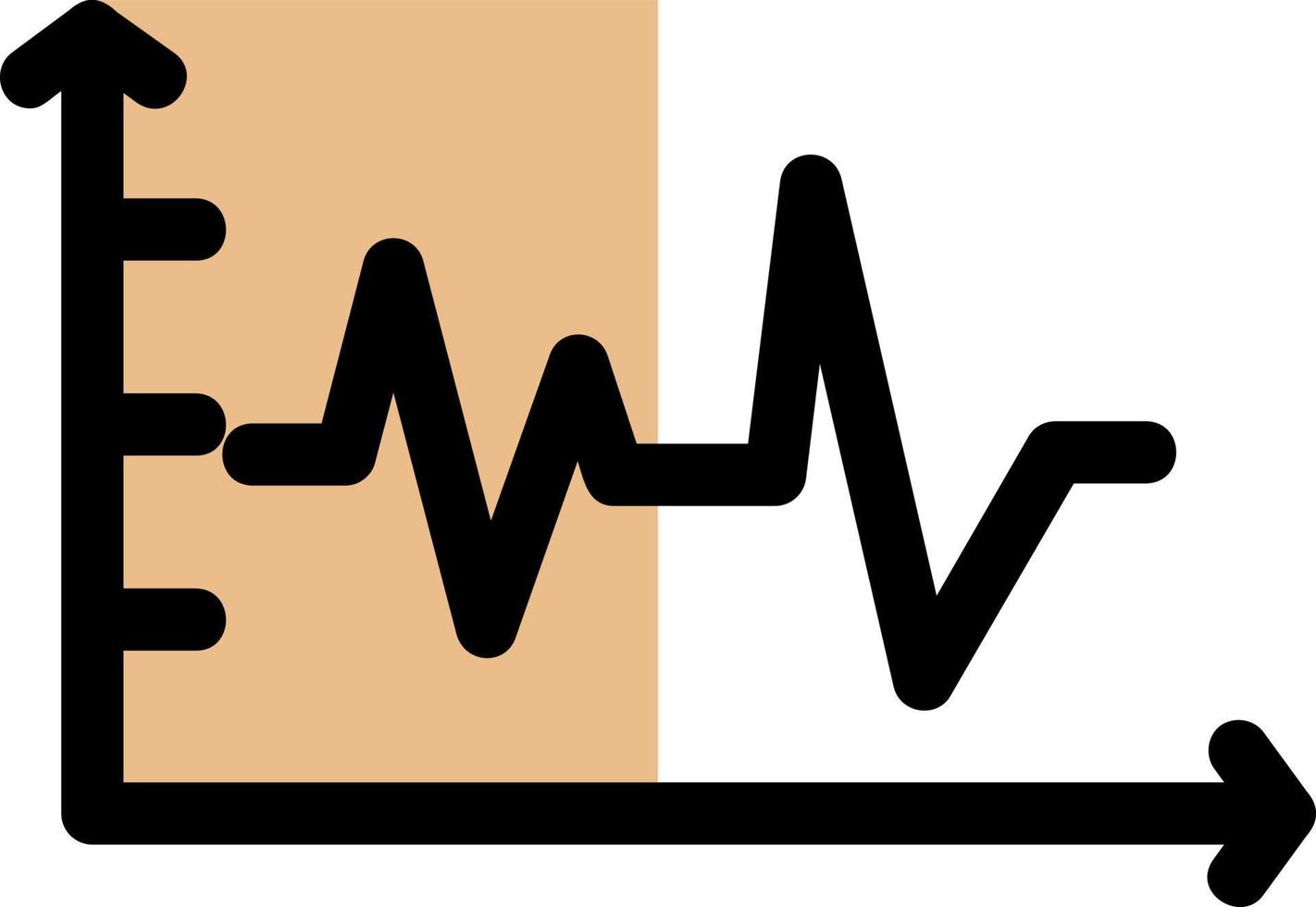 Inflation Graph Vector Icon Design