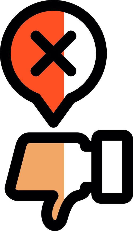 Disagree Vector Icon Design