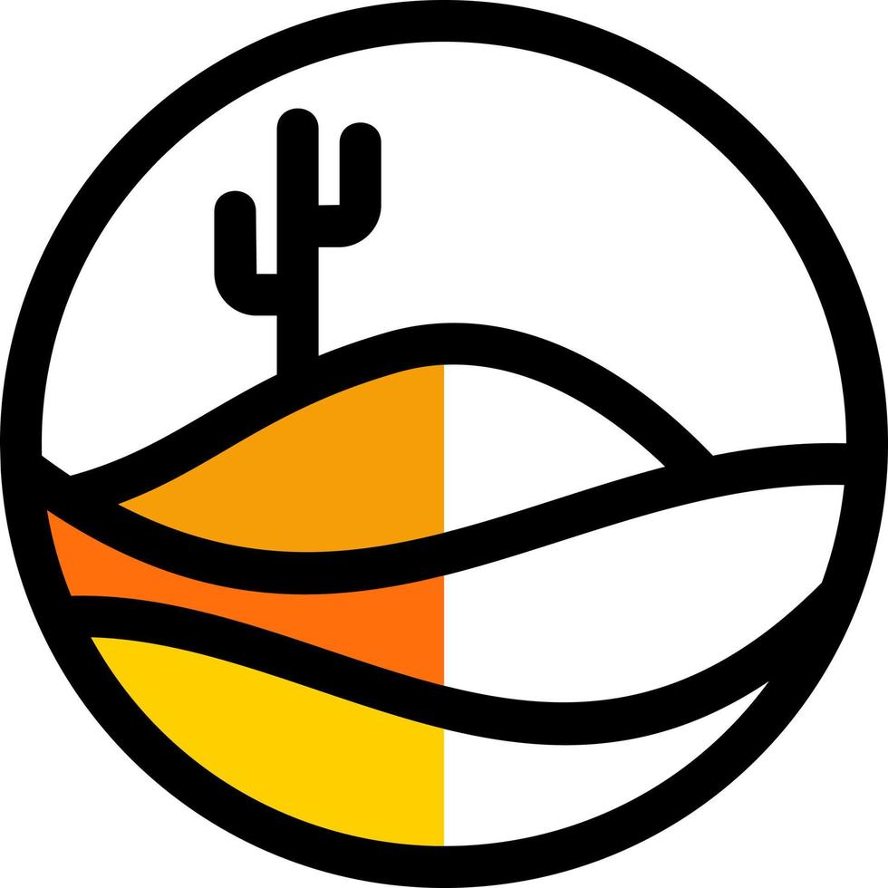 diseño de icono de vector de arena del desierto