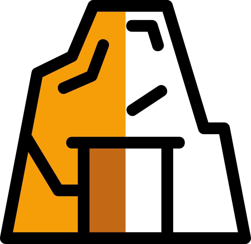 Desert Cave Vector Icon Design