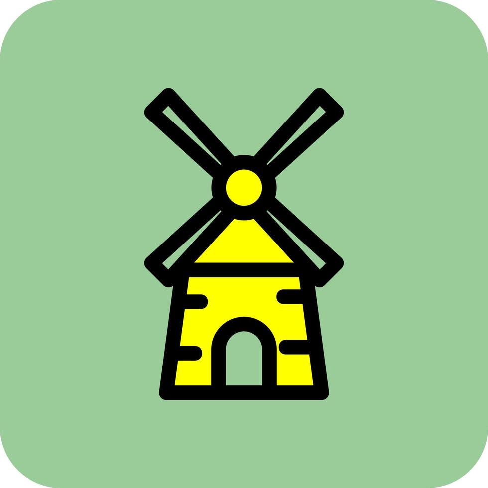 Windmills Vector Icon Design