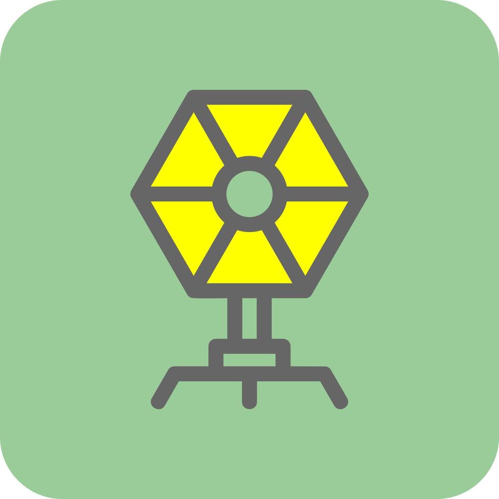 Camera Reflector Vector Icon Design