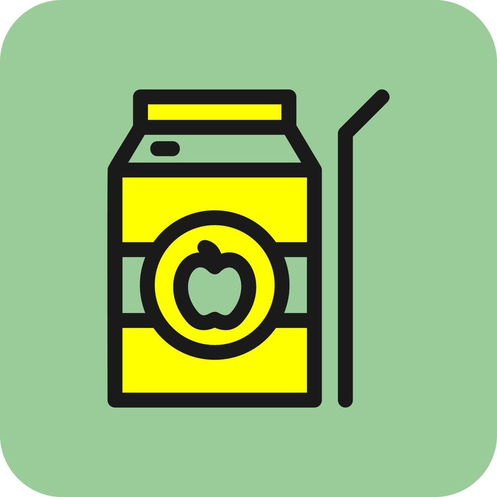 Apple Juice Vector Icon Design