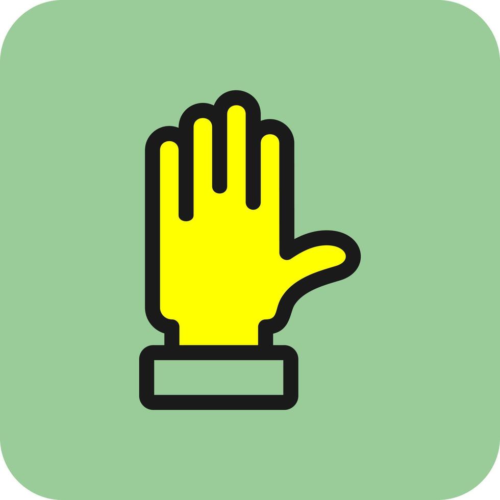 Raise Hand Vector Icon Design