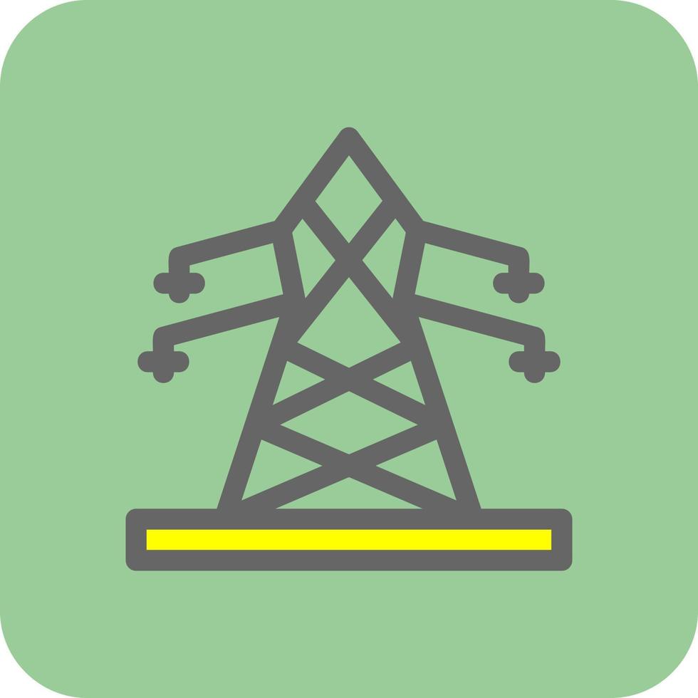 diseño de icono de vector de torre eléctrica