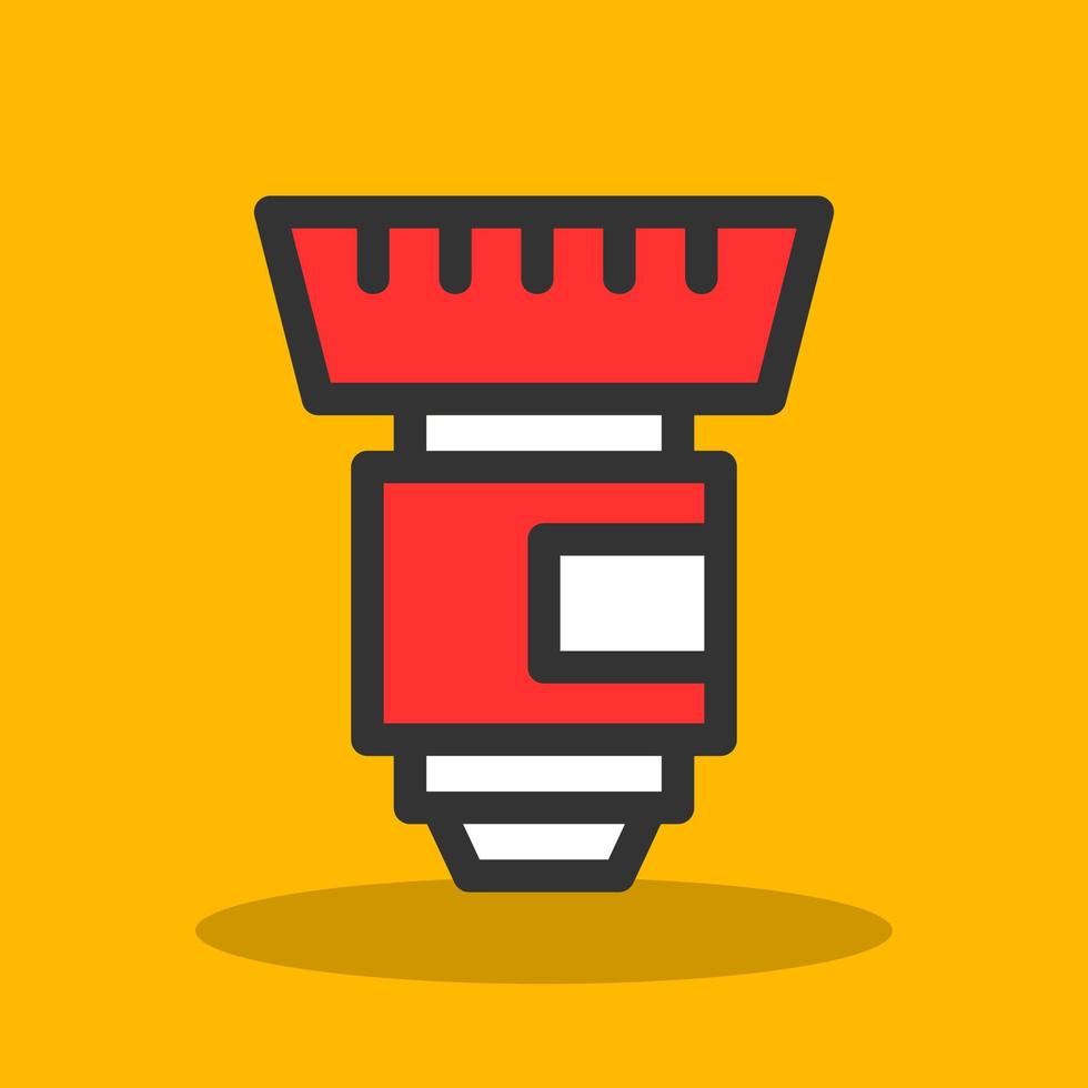 Camera Lens Vector Icon Design