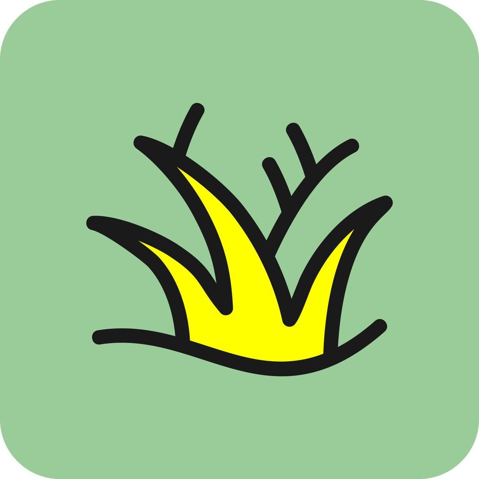 Desert Grass Vector Icon Design