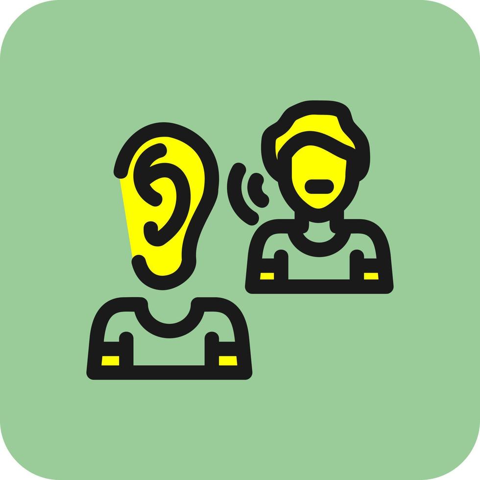 Listening Vector Icon Design