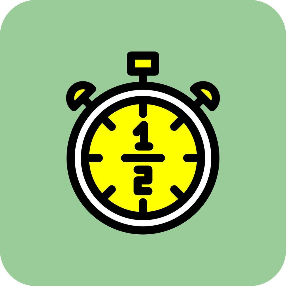 Half Time Vector Icon Design