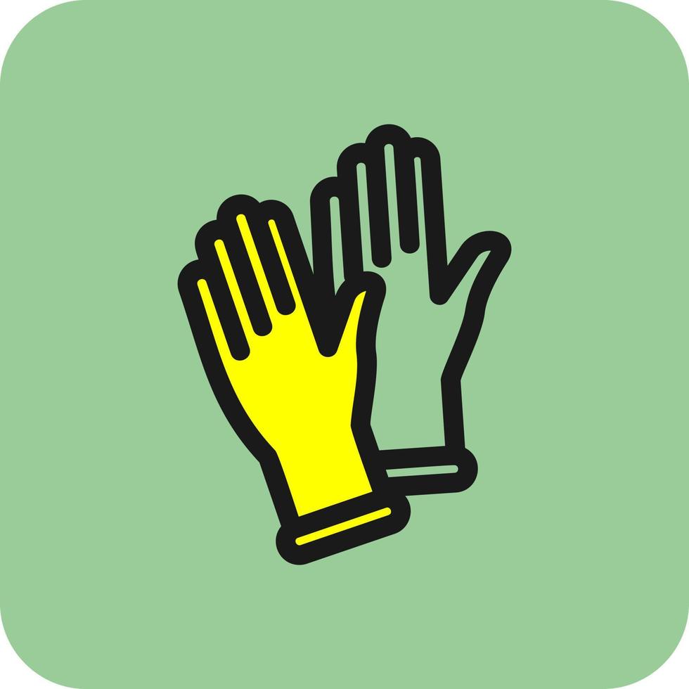 diseño de icono de vector de guantes médicos