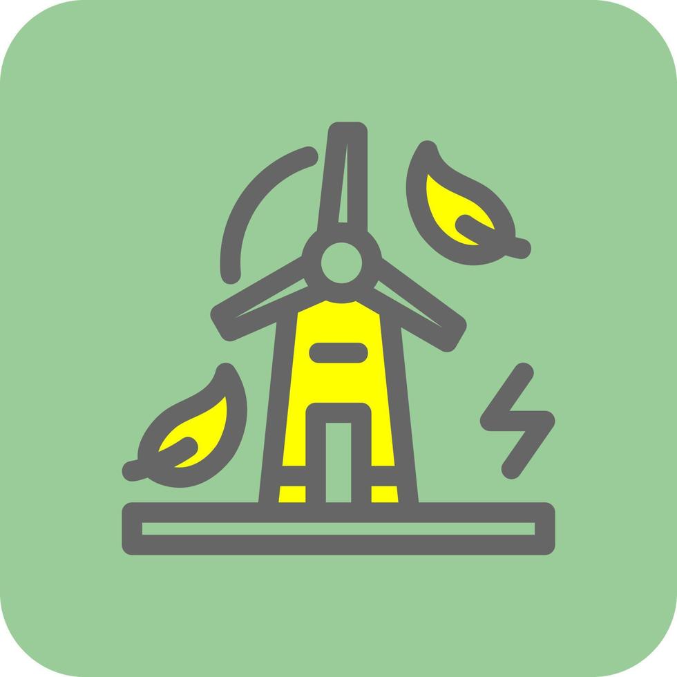 Windmill Vector Icon Design