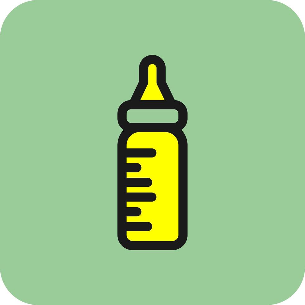 Milk Bottle Vector Icon Design