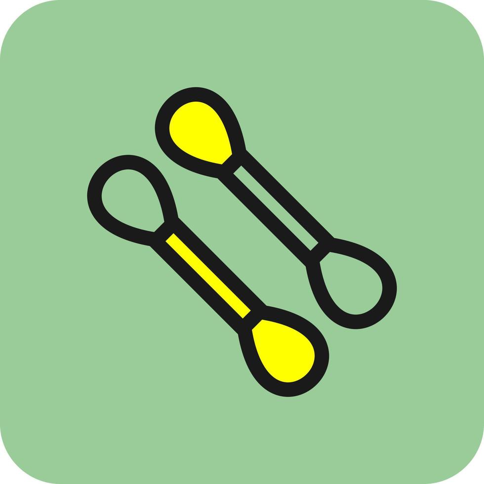 Cotton Swab Vector Icon Design