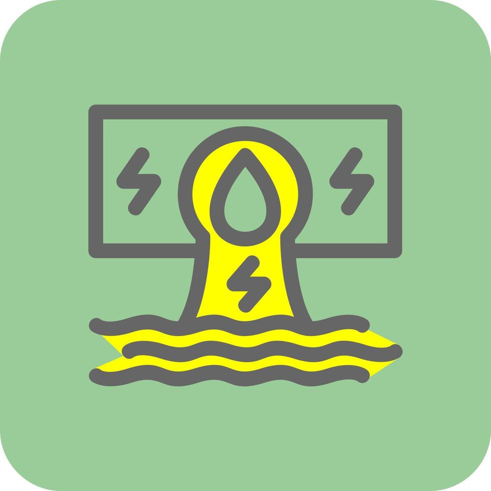 Hydroelectricity Vector Icon Design
