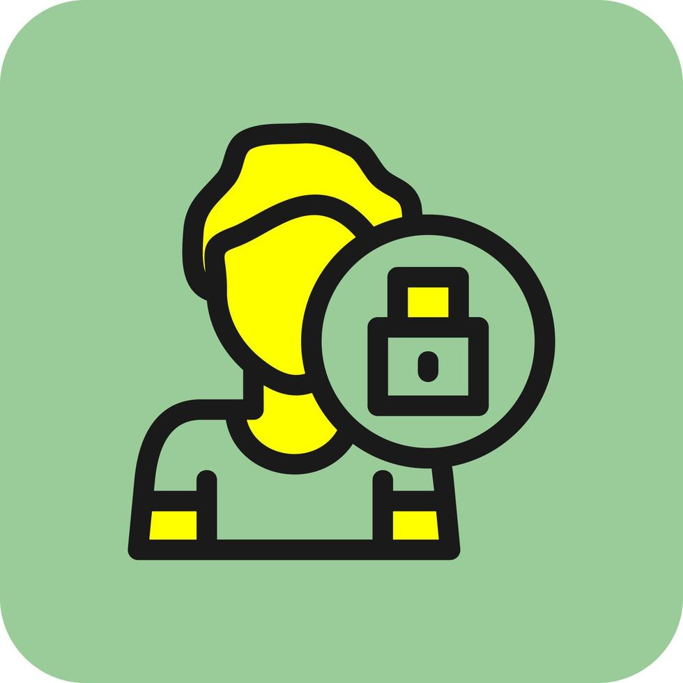 Self Restraint Vector Icon Design
