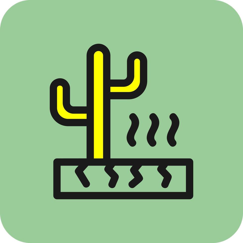 diseño de icono de vector de clima caliente del desierto