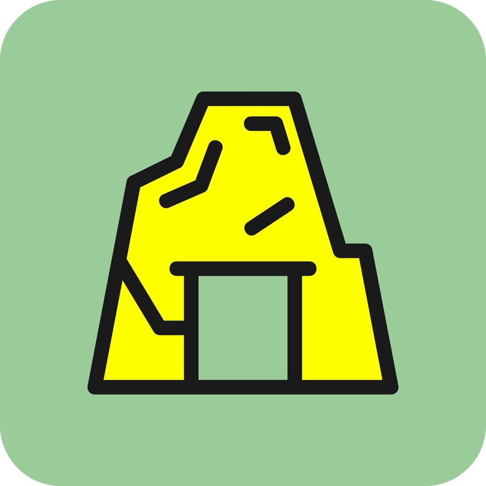 Desert Cave Vector Icon Design