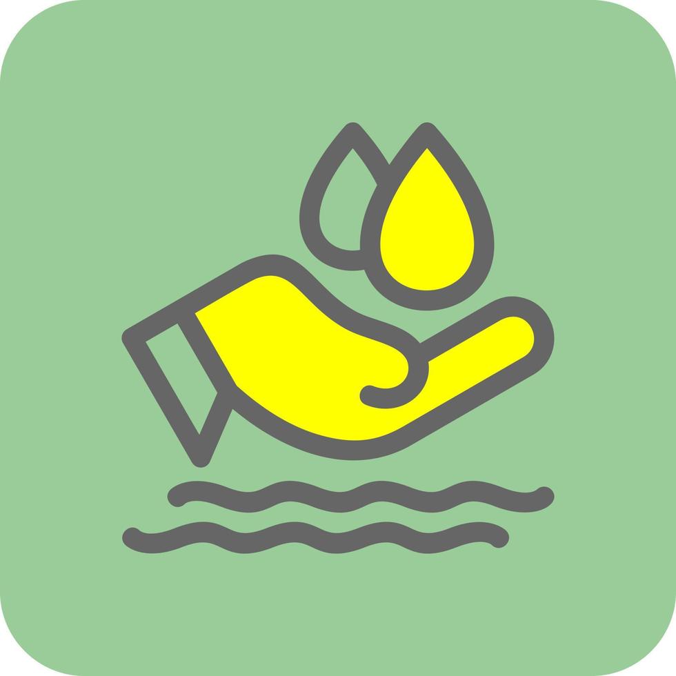 Save Water Vector Icon Design